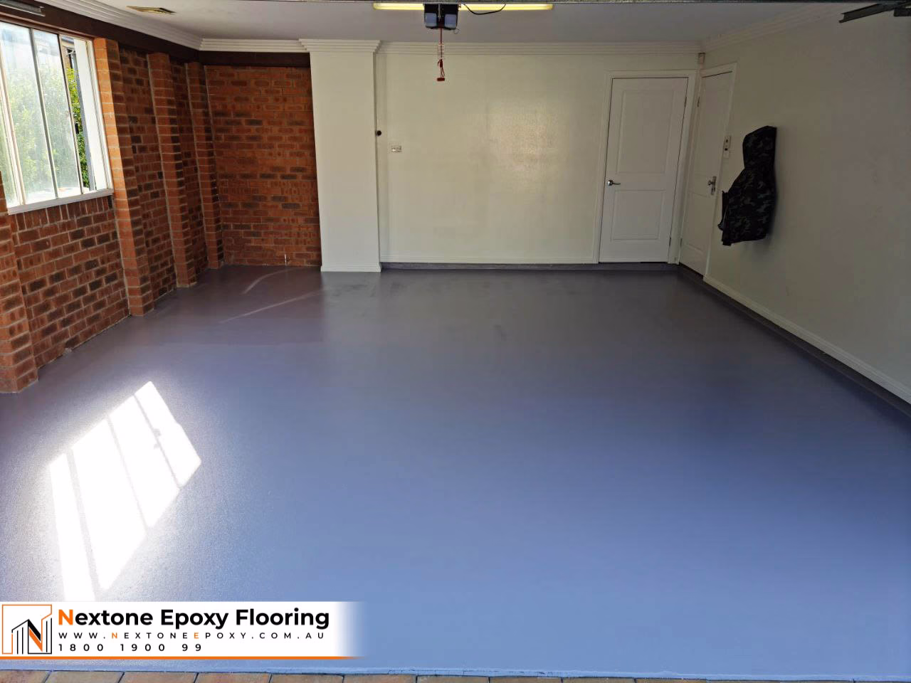 Epoxy solid floor for home/residential garage - grey